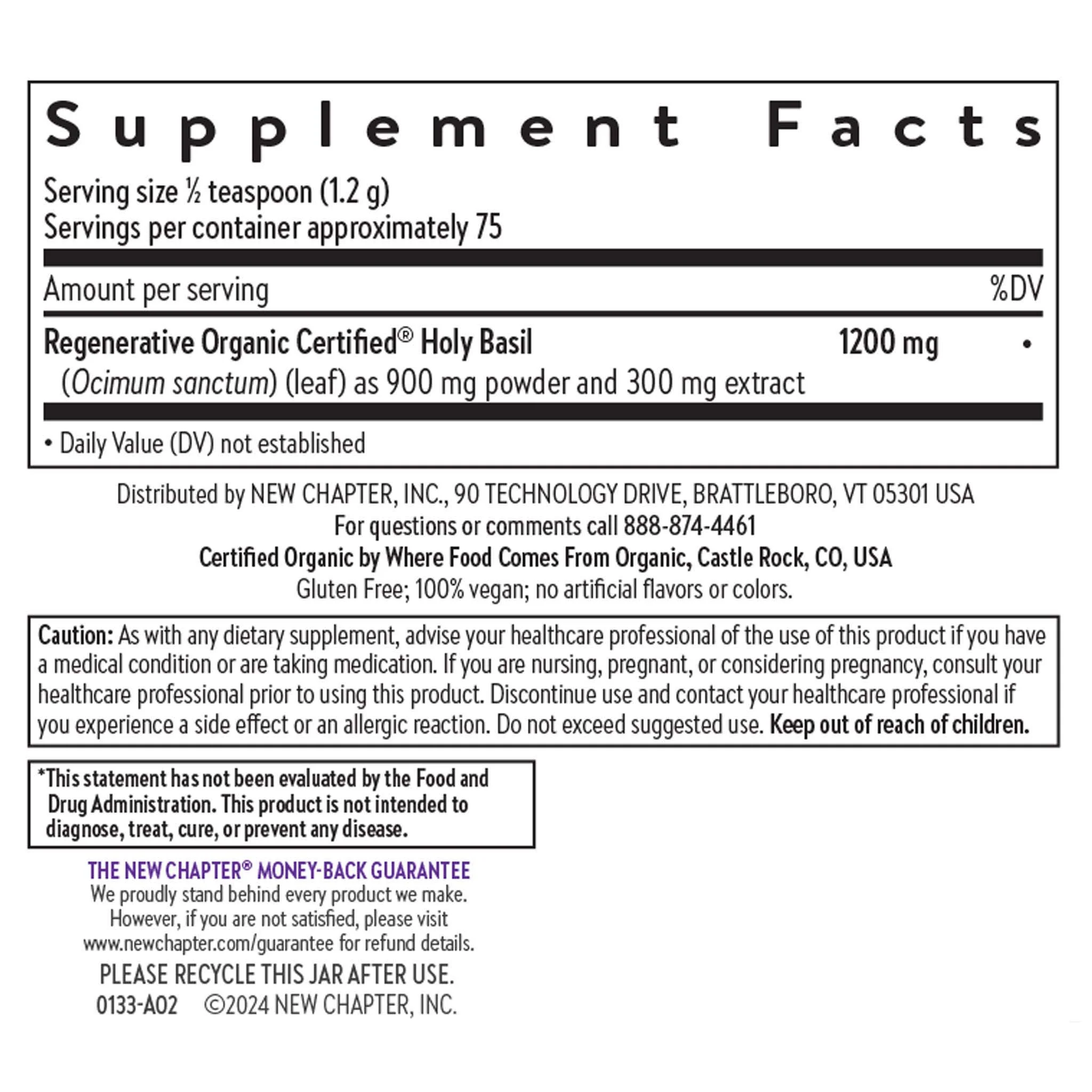 Organic Holy Basil Booster Powder - Image 8